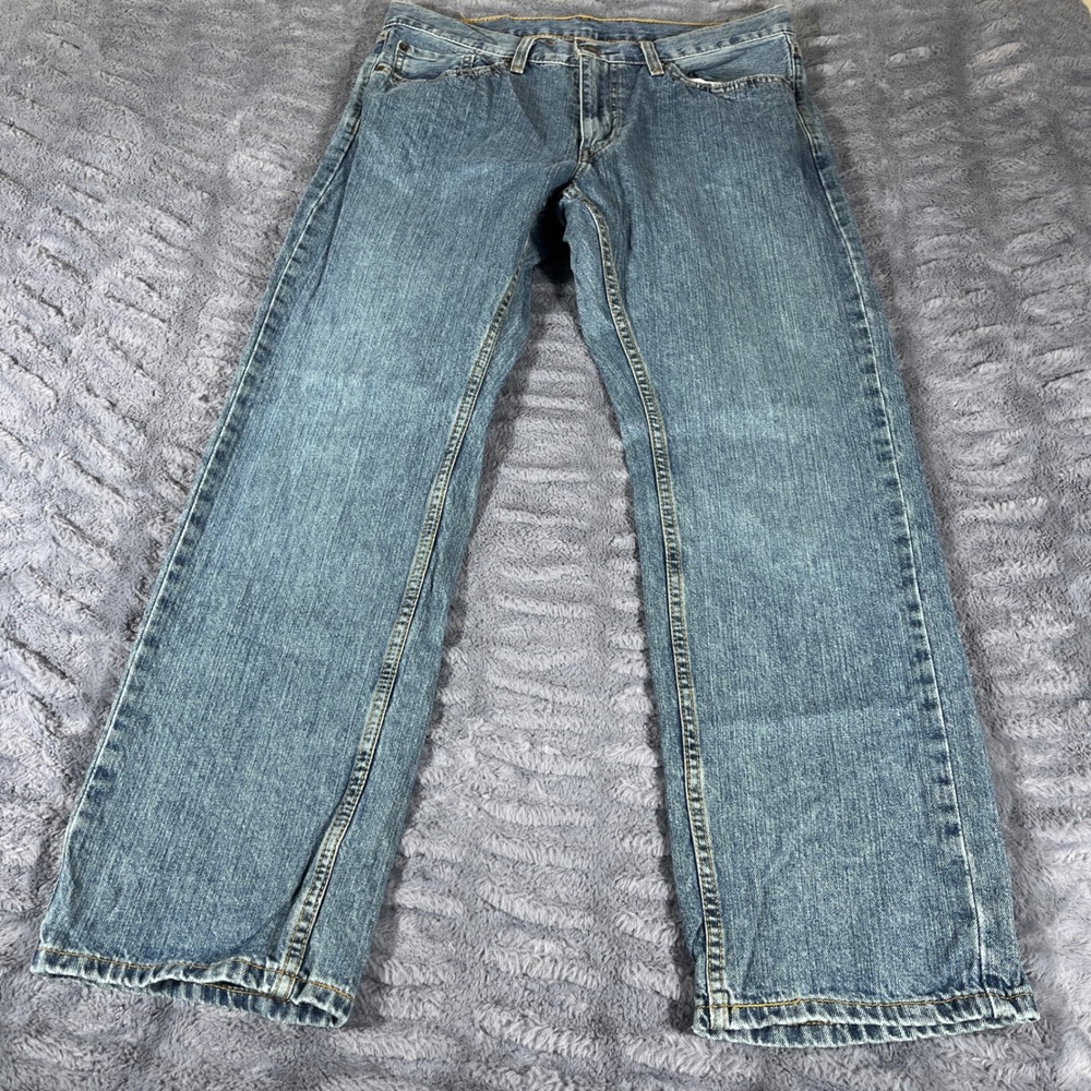 Levis 559 Relaxed Straight Leg Jeans Men 33x28 Medium Wash Blue Denim 00559-0231